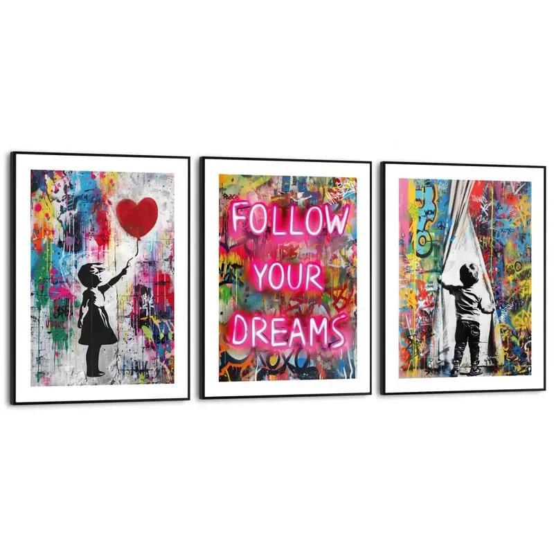 Schilderijen set Graffiti Dreams 40x30
