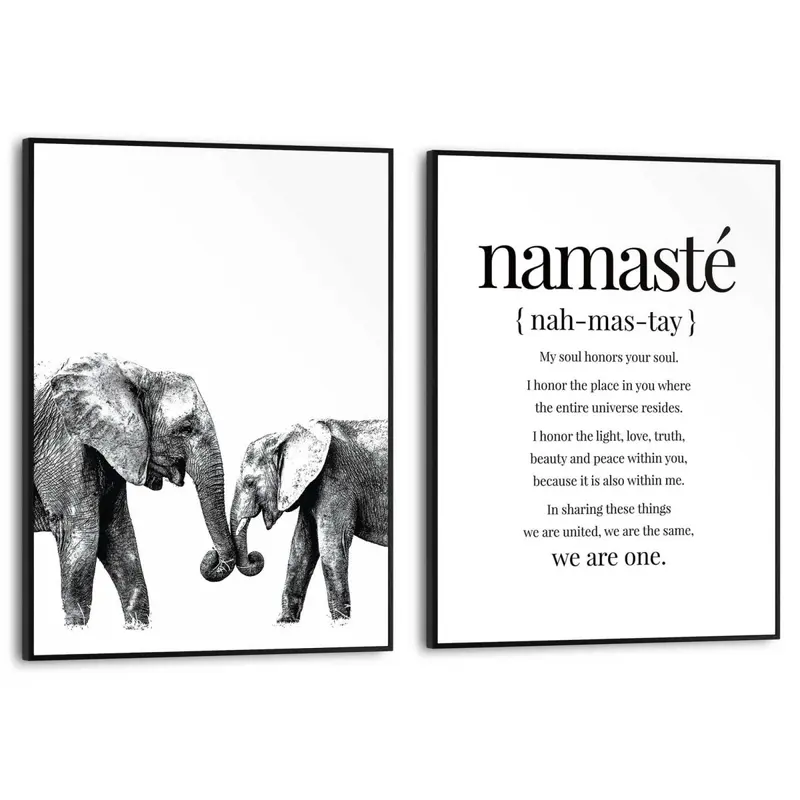 Schilderijen set Loving Namasté