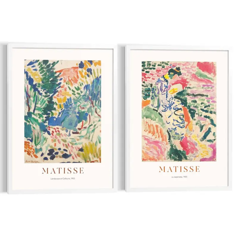 Schilderijen set Matisse Gardens