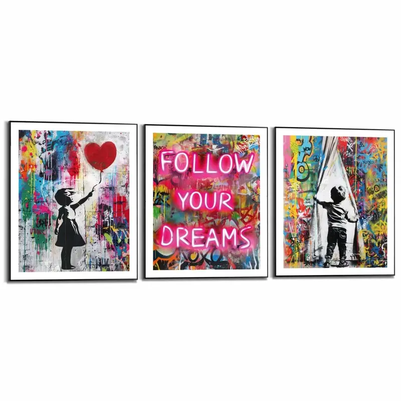 Schilderijen set Street Art 50x40
