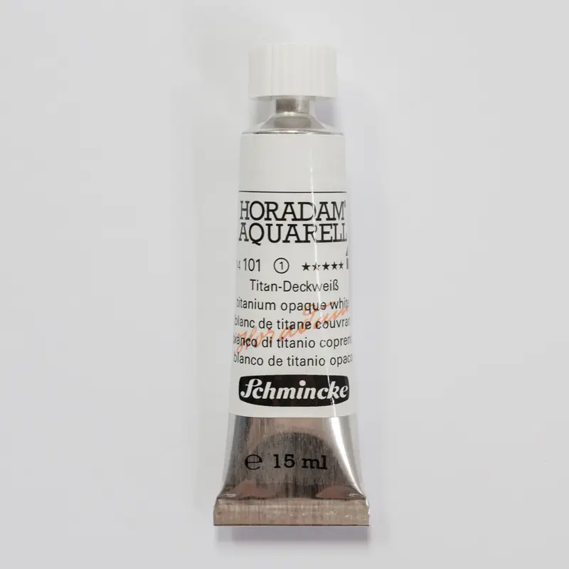Schmincke Horadam Aquarelverf 101 Titanium Opaque White 15ml 1
