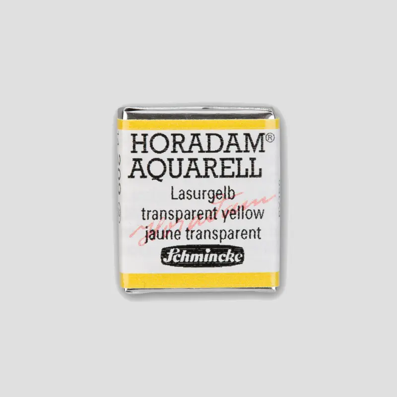 Schmincke Horadam Aquarelverf 209 Transparent Yellow half pan 2