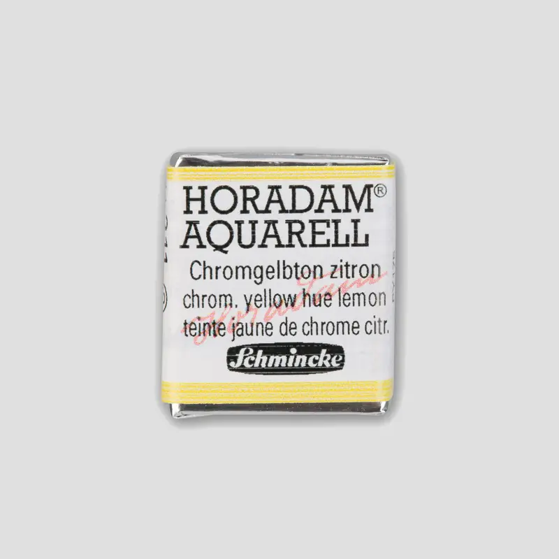 Schmincke Horadam Aquarelverf 211 Chromium Yellow hue lemon half pan 2