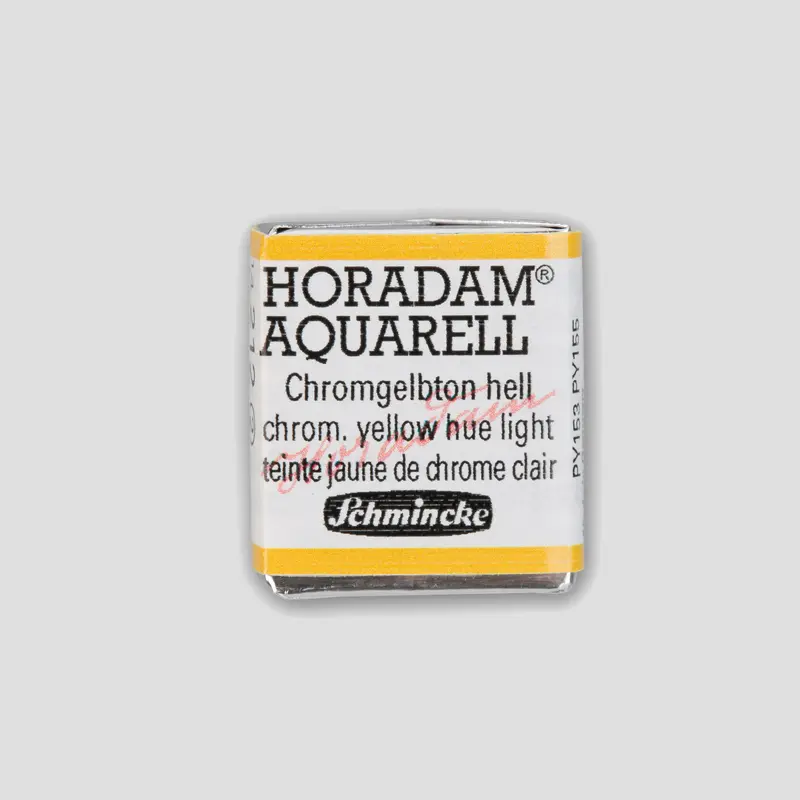 Schmincke Horadam Aquarelverf 212 Chromium Yellow Hue light half pan 2