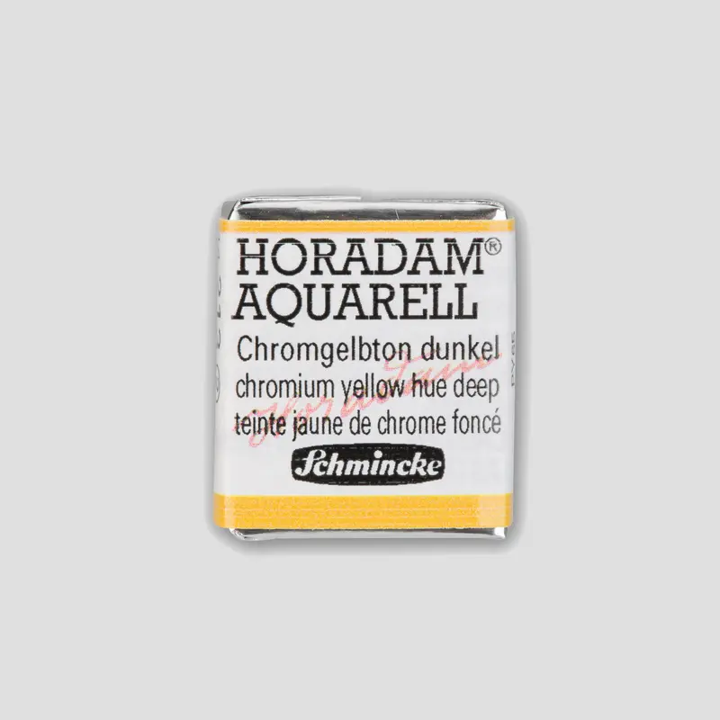 Schmincke Horadam Aquarelverf 213 Chromium Yellow Hue Deep half pan 2