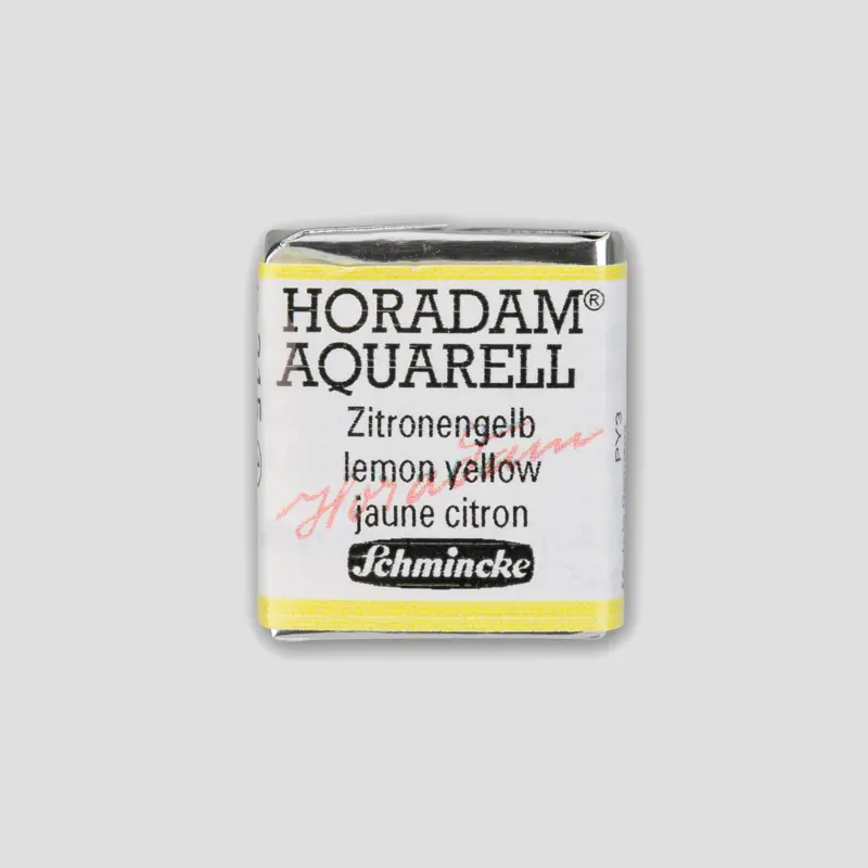 Schmincke Horadam Aquarelverf 215 Lemon Yellow half pan 1