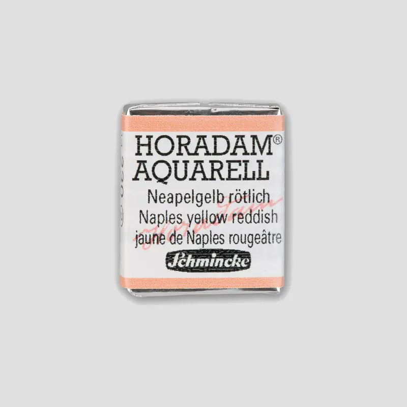 Schmincke Horadam Aquarelverf 230 Naples Yellow Reddish half pan 2