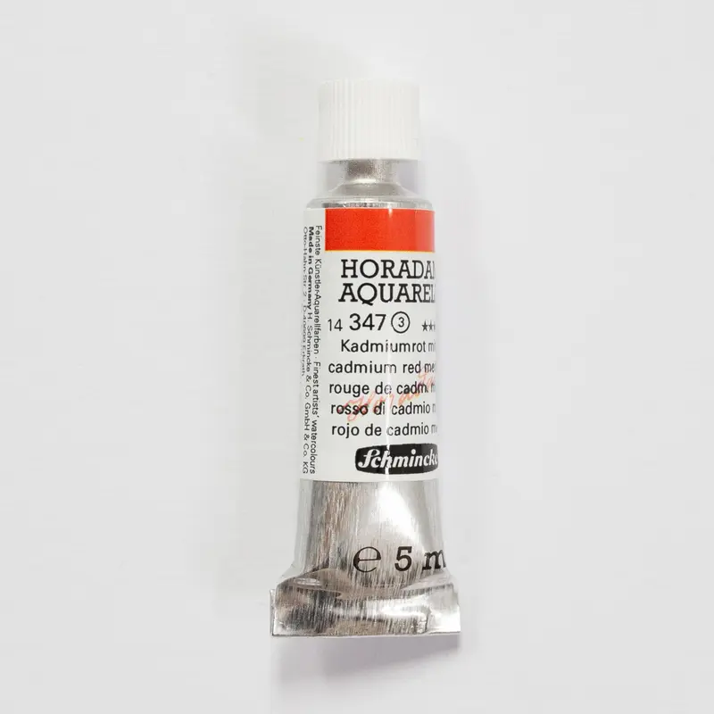 Schmincke Horadam Aquarelverf 347 Cadmium Red Middle 5ml 3