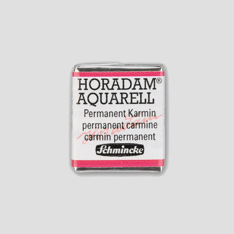 Schmincke Horadam Aquarelverf 353 Permanent Carmine half pan 3