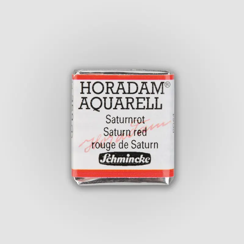 Schmincke Horadam Aquarelverf 359 Saturn Red half pan 1