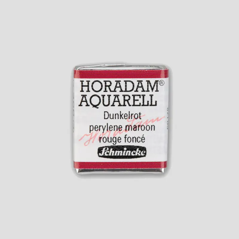 Schmincke Horadam Aquarelverf 366 Perylene Maroon half pan 3