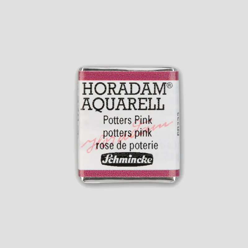 Schmincke Horadam Aquarelverf 370 Potters Pink half pan 3