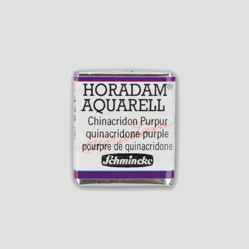 Schmincke Horadam Aquarelverf 472 Quinacridone Purple half pan 2