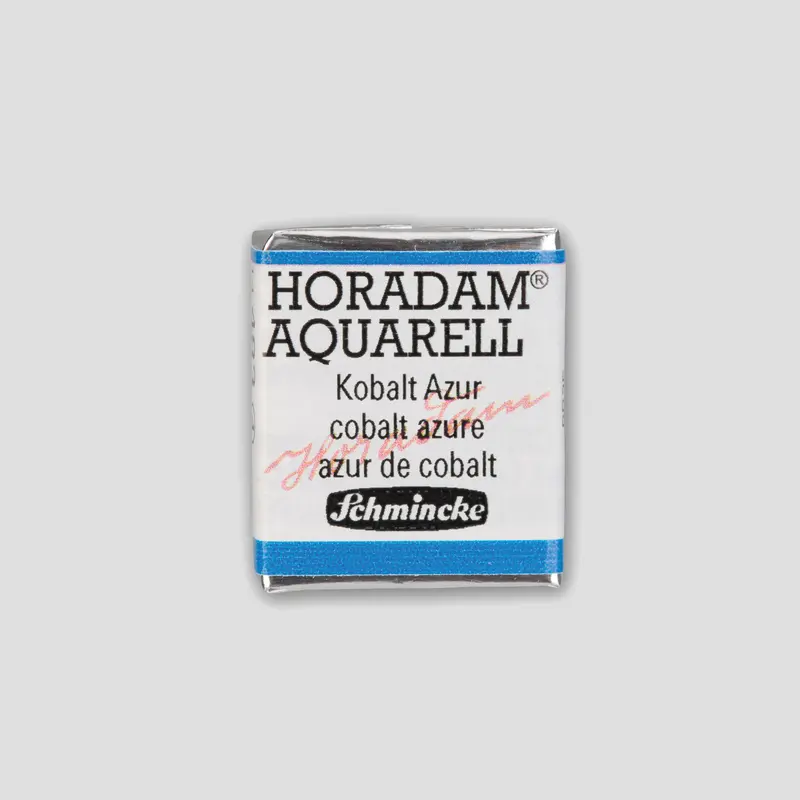 Schmincke Horadam Aquarelverf 483 Cobalt Azure half pan 4