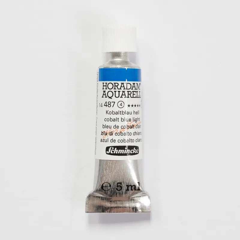 Schmincke Horadam Aquarelverf 487 Cobalt Blue Light 5ml 4