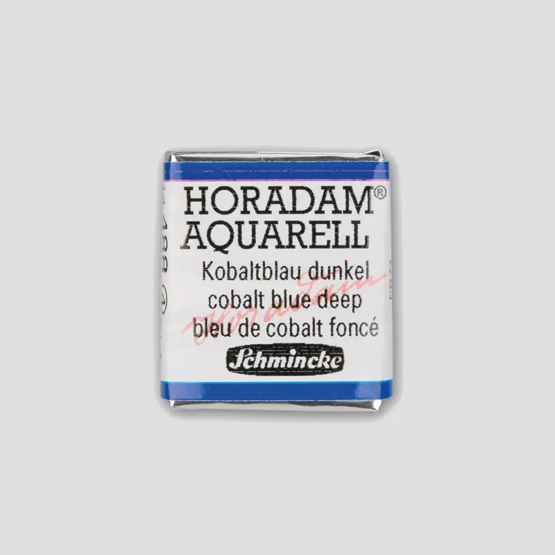 Schmincke Horadam Aquarelverf 488 Cobalt Blue Deep half pan 4