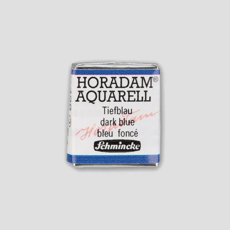 Schmincke Horadam Aquarelverf 498 Dark Blue half pan 3