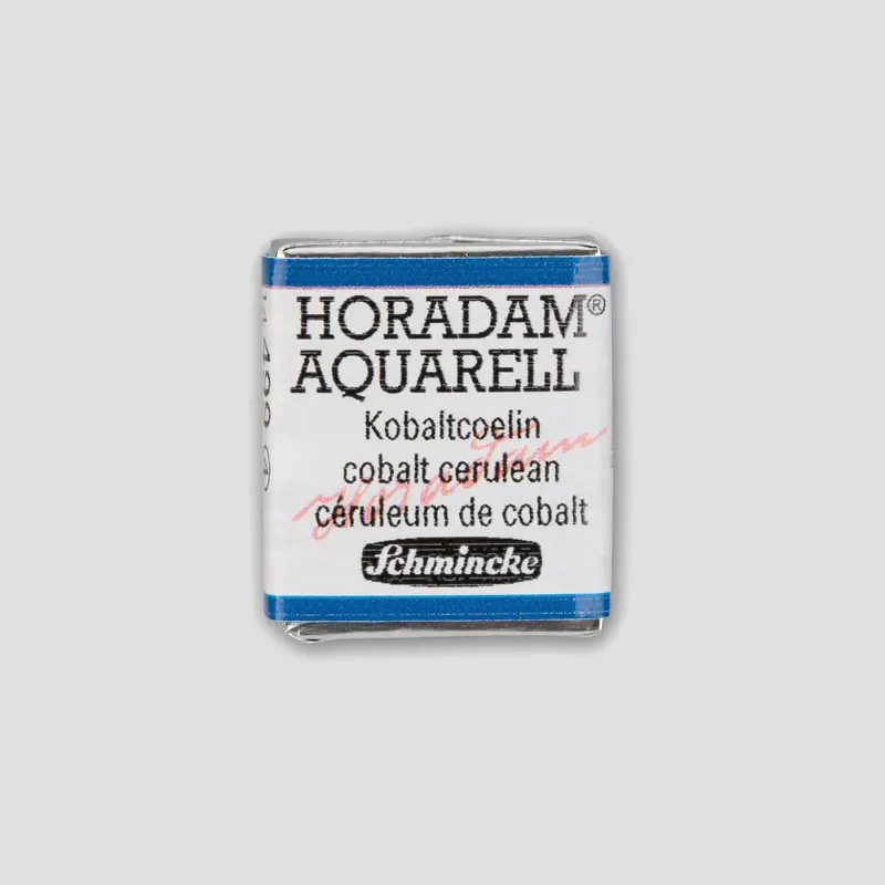 Schmincke Horadam Aquarelverf 499 Cobalt Cerulean half pan 4
