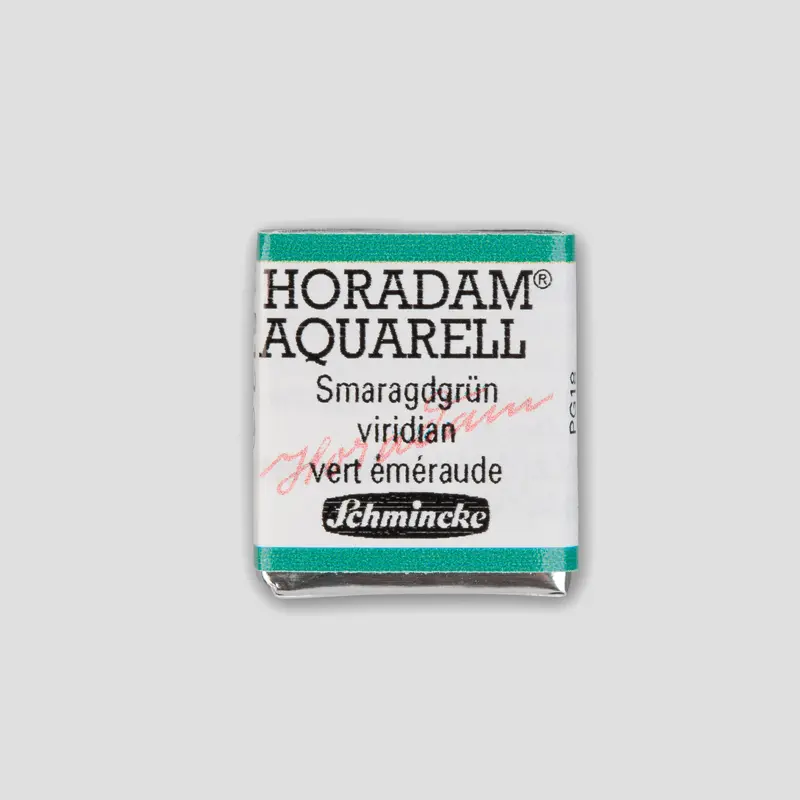 Schmincke Horadam Aquarelverf 513 Viridian half pan 3