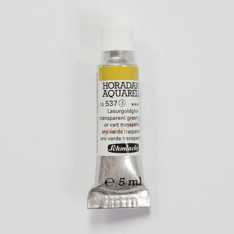 Schmincke Horadam Aquarelverf 537 Transparent Green Gold 5ml 3