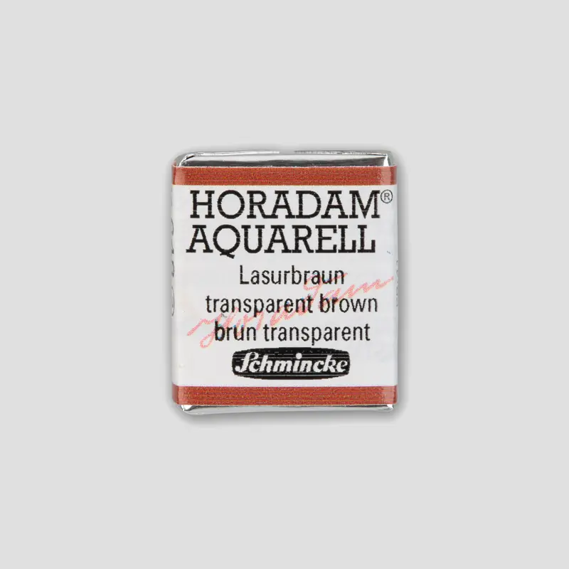 Schmincke Horadam Aquarelverf 648 Transparent Brown half pan 2
