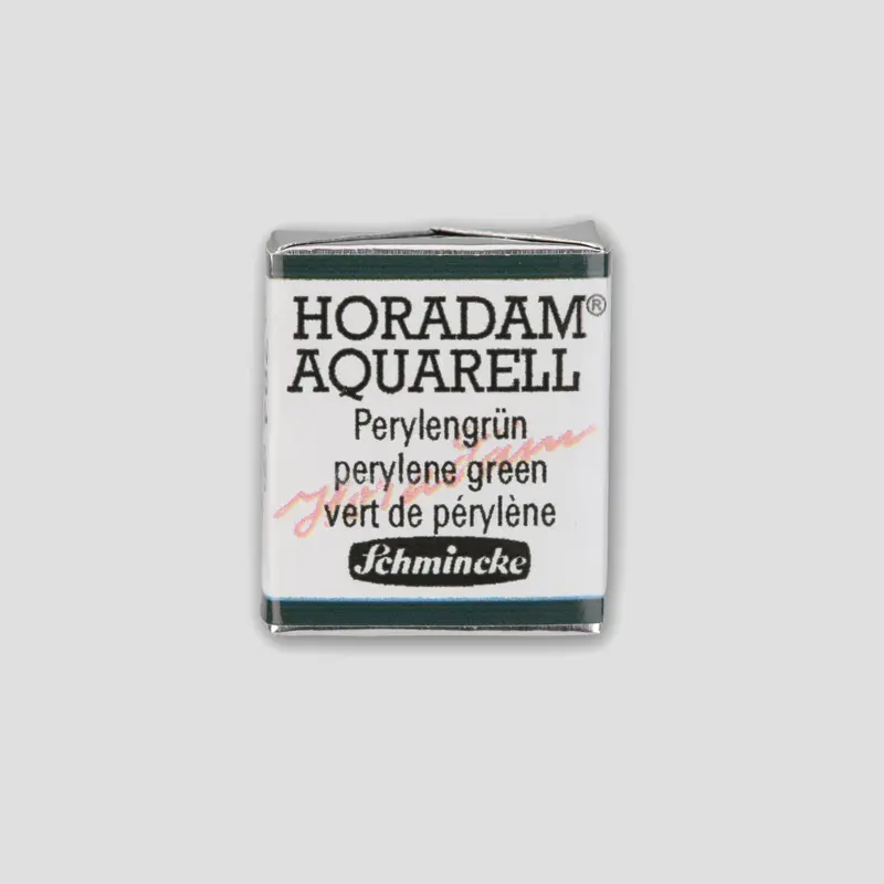 Schmincke Horadam Aquarelverf 784 Perylene Green half pan 2