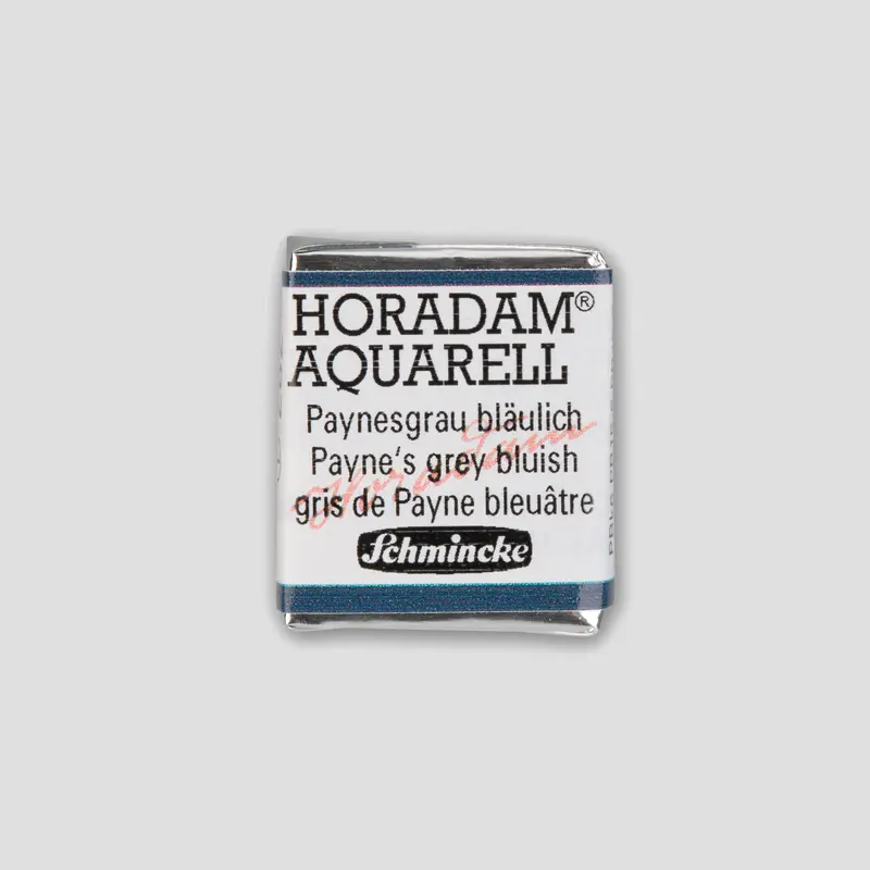 Schmincke Horadam Aquarelverf 787 Payne's Grey Bluish half pan 1
