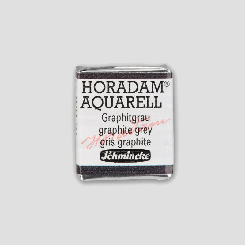 Schmincke Horadam Aquarelverf 788 Graphite Grey half pan 1