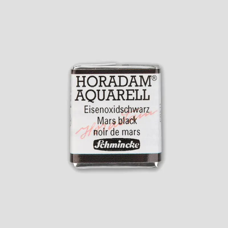 Schmincke Horadam Aquarelverf 791 Mars Black half pan 1
