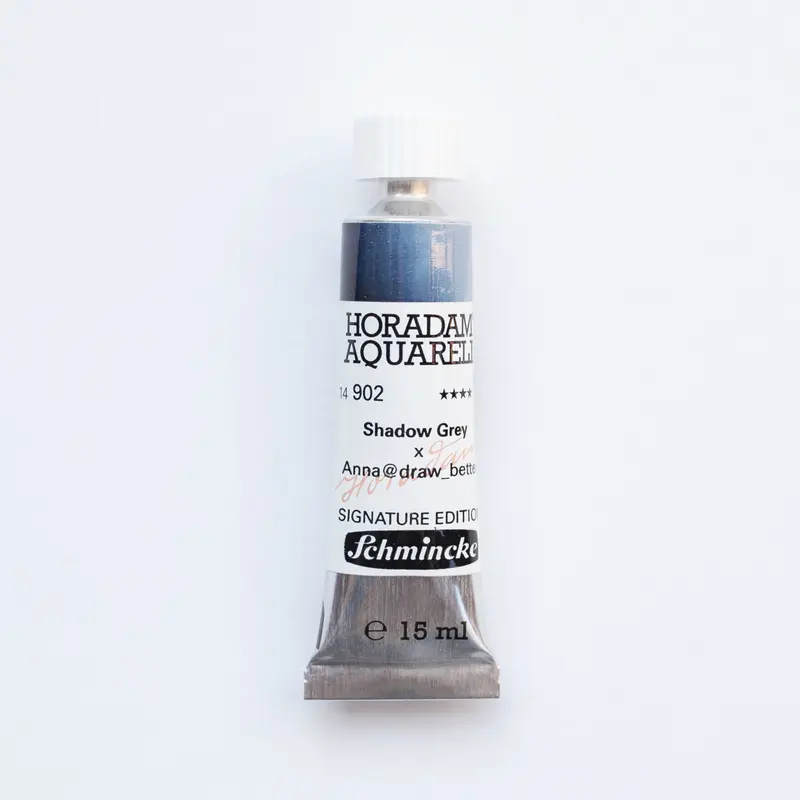 Schmincke Horadam Aquarelverf 902 Shadow Grey x Anna @draw_better 15ml Signature Edition