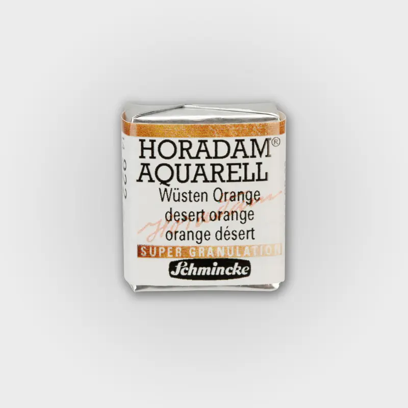 Schmincke Horadam Aquarelverf 922 Desert Orange half pan 3