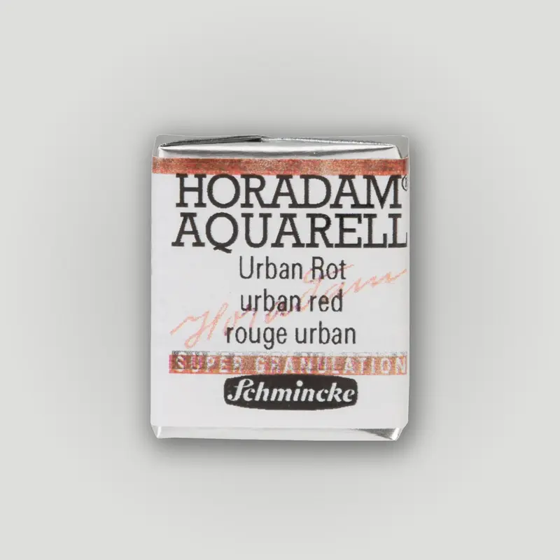 Schmincke Horadam Aquarelverf 926 Urban Red half pan 3
