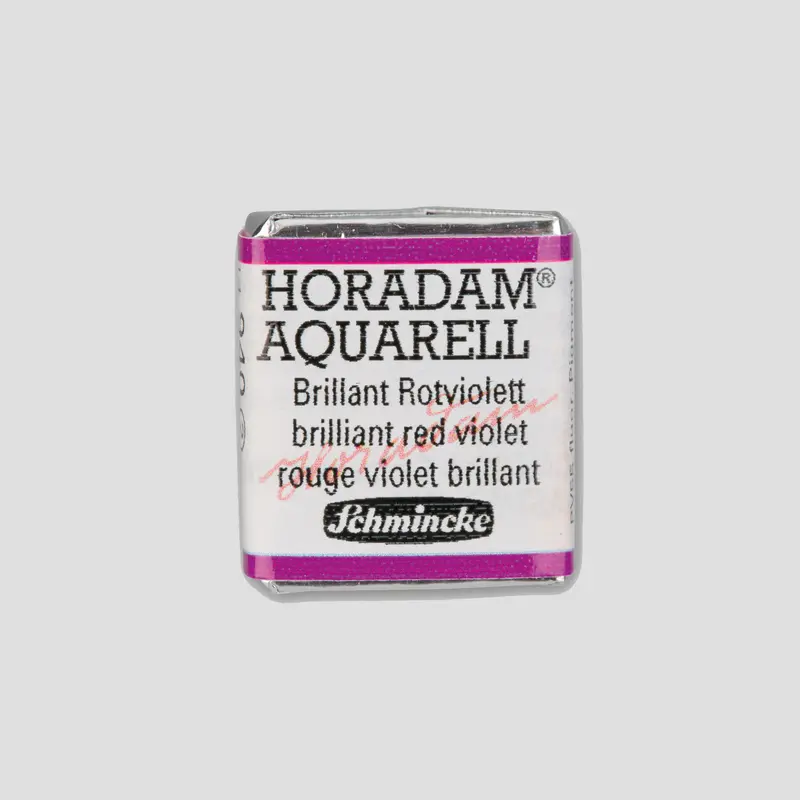 Schmincke Horadam Aquarelverf 940 Brilliant Red Violet half pan 2