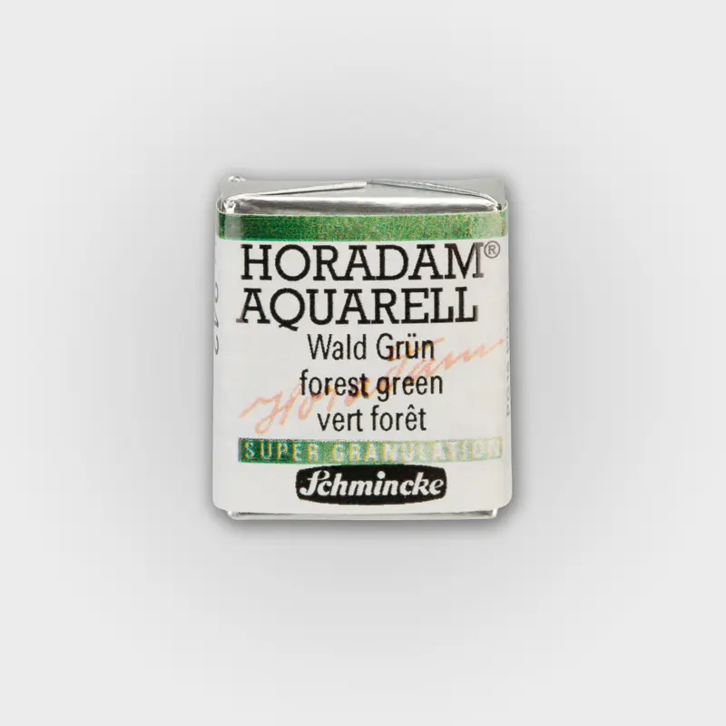 Schmincke Horadam Aquarelverf 942 Forest Green half pan 3