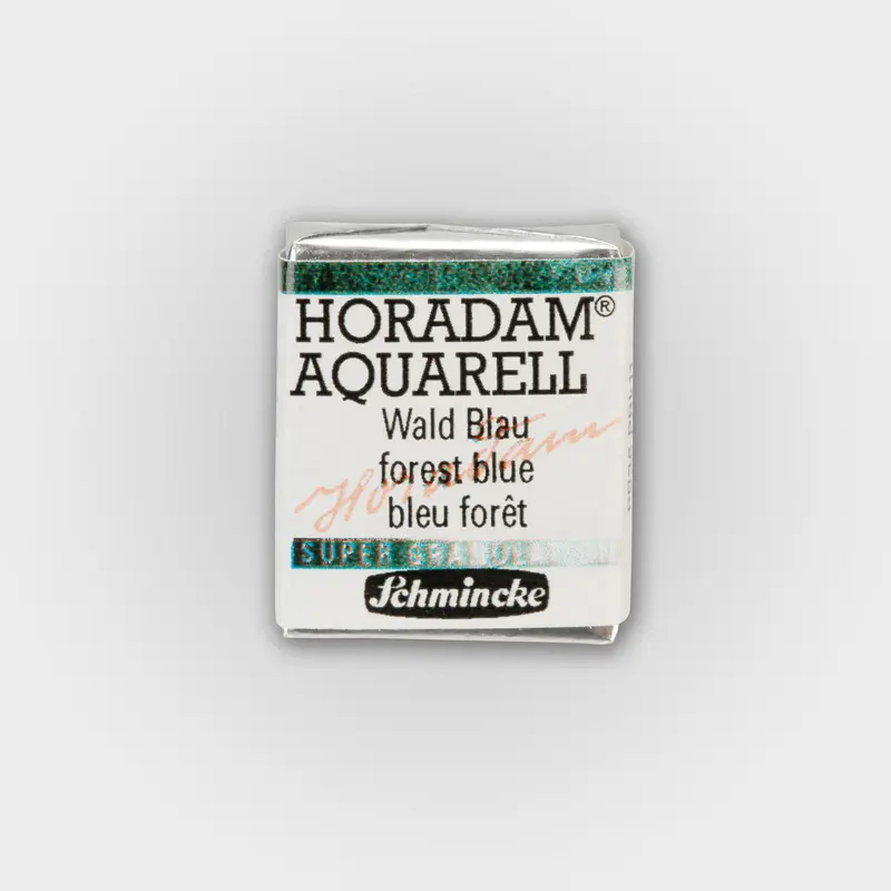 Schmincke Horadam Aquarelverf 943 Forest Blue half pan 3