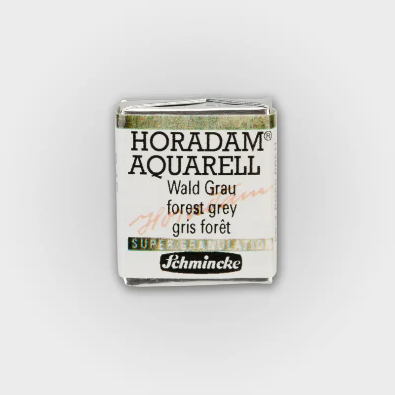 Schmincke Horadam Aquarelverf 945 Forest Grey half pan 3