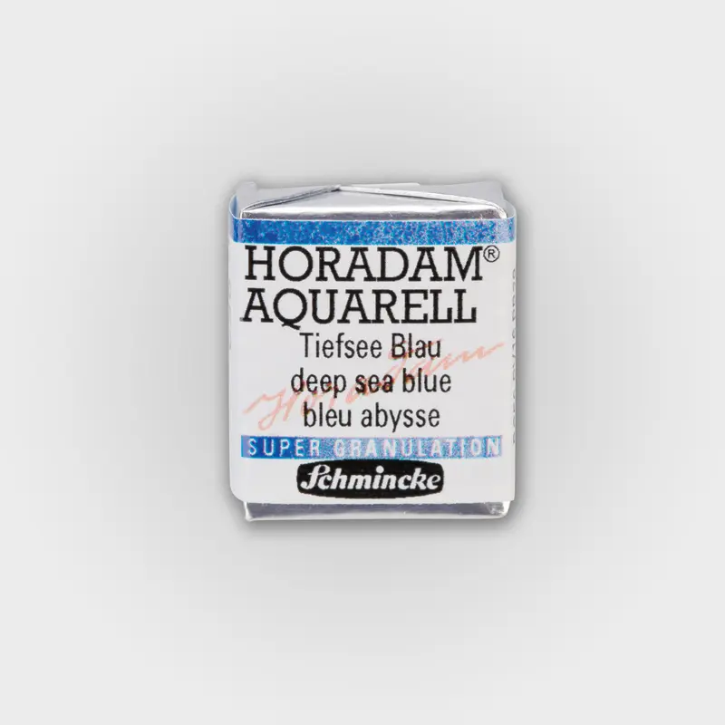 Schmincke Horadam Aquarelverf 953 Deep Sea Blue half pan 3
