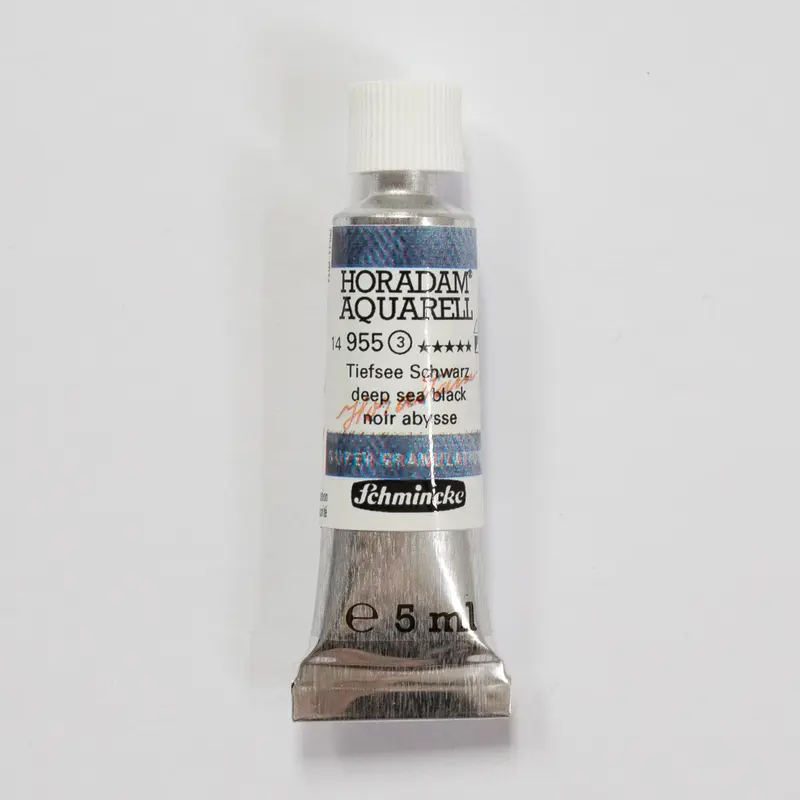 Schmincke Horadam Aquarelverf 955 Deep Sea Black 5ml 3