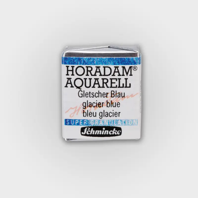 Schmincke Horadam Aquarelverf 961 Glacier Blue half pan 3