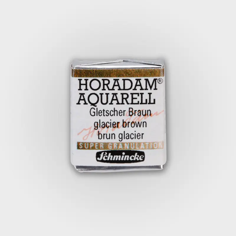 Schmincke Horadam Aquarelverf 964 Glacier Brown half pan 3