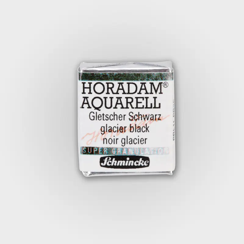 Schmincke Horadam Aquarelverf 965 Glacier Black half pan 3