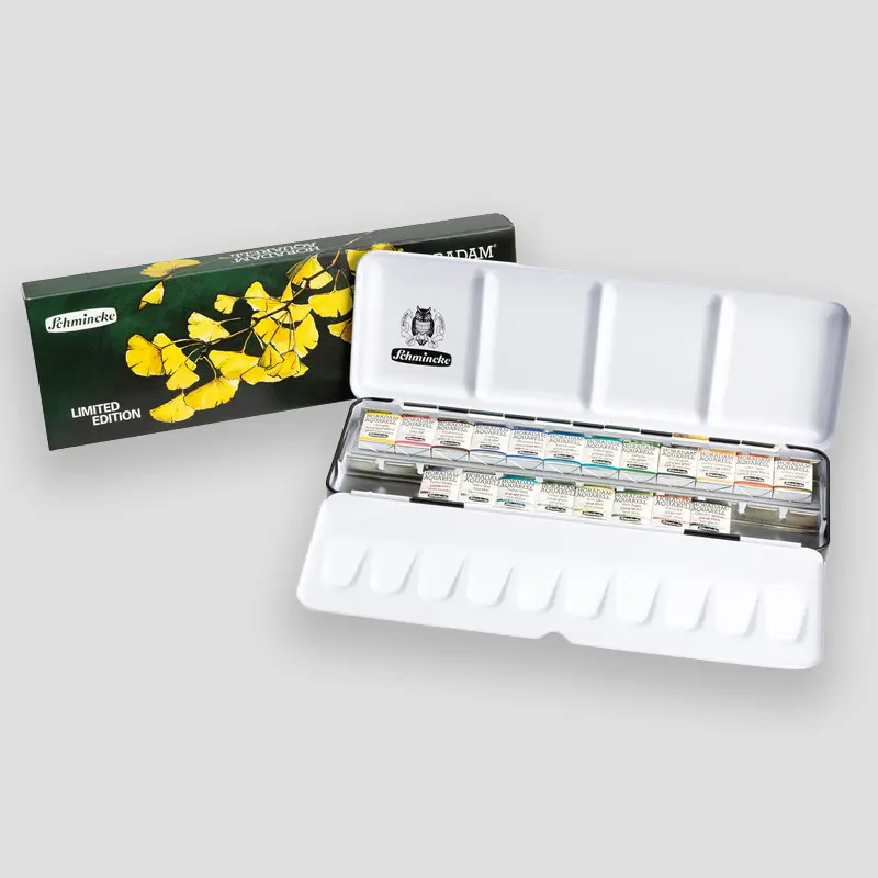 Schmincke Horadam set 20 half pan Gingko