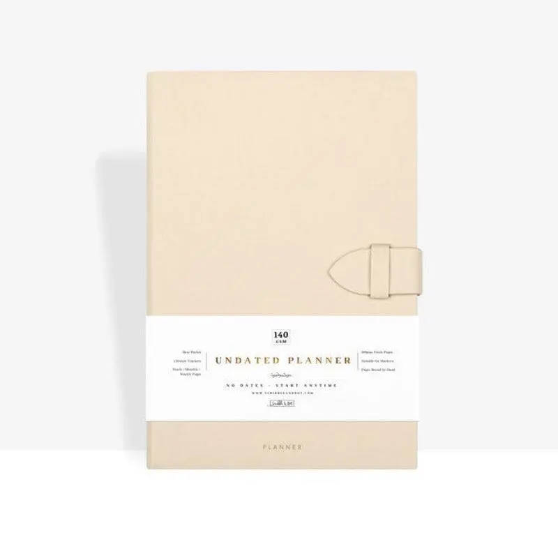 Scribble & Dot Ongedateerde Wekelijkse & Maandplanner | Beige