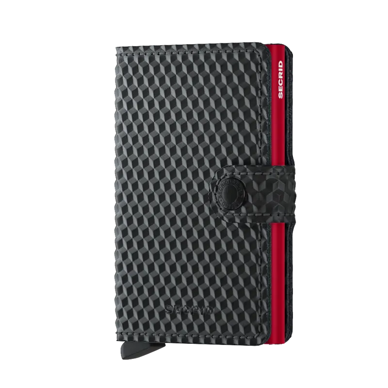 Secrid Miniwallet cubic black - red