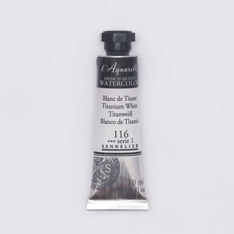 Sennelier l'Aquarelle 116 Titanium White 10ml S1