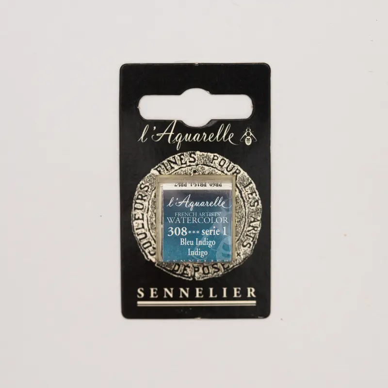 Sennelier l'Aquarelle 308 Indigo half pan S1