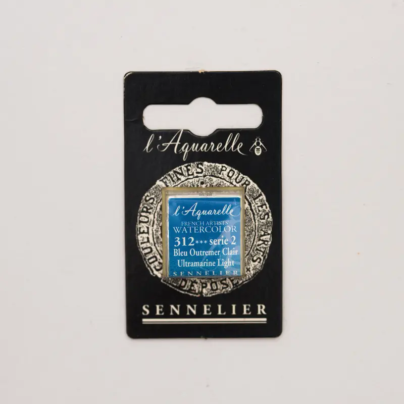 Sennelier l'Aquarelle 312 Ultramarine Light half pan S2
