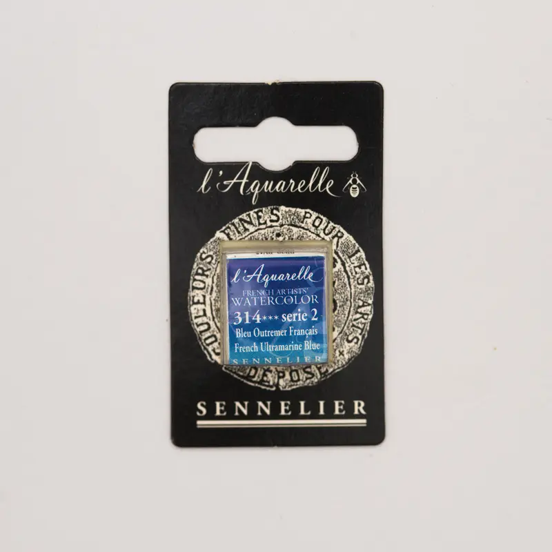 Sennelier l'Aquarelle 314 French Ultramarine Blue half pan S2