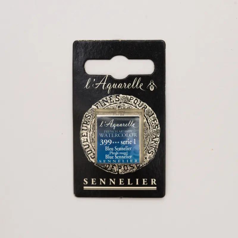 Sennelier l'Aquarelle 399 Blue Sennelier half pan S1