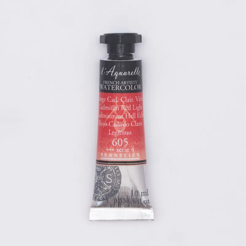 Sennelier l'Aquarelle 605 Cadmium Red Light 10ml S4